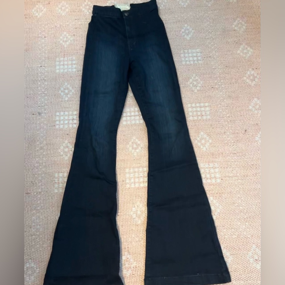 Dark Blue Altar’d State Flare Jeans